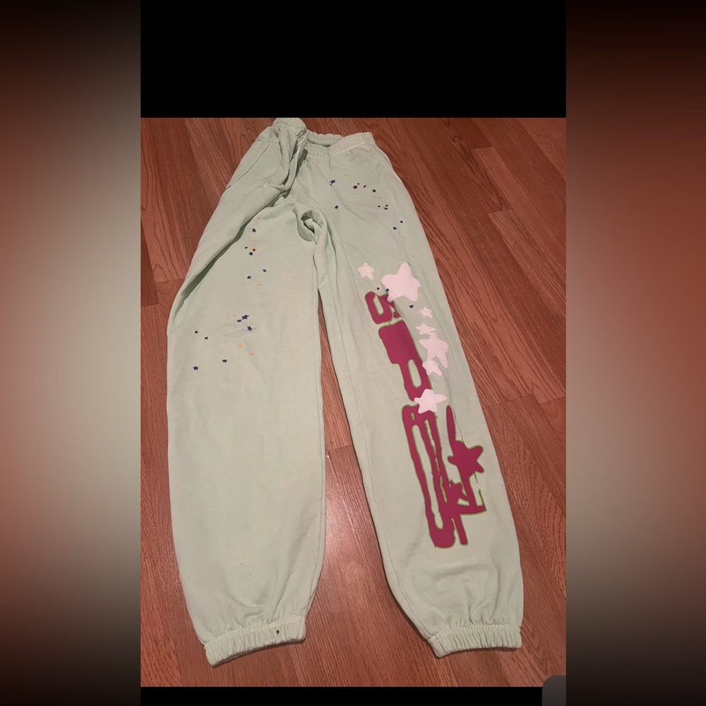 spider SP5 mint sweatpants